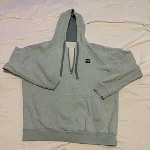 Under Armour Light Gray Half-Zip Hoodie